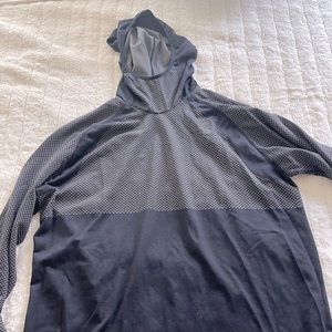 Black and grey running Oakley hoodie